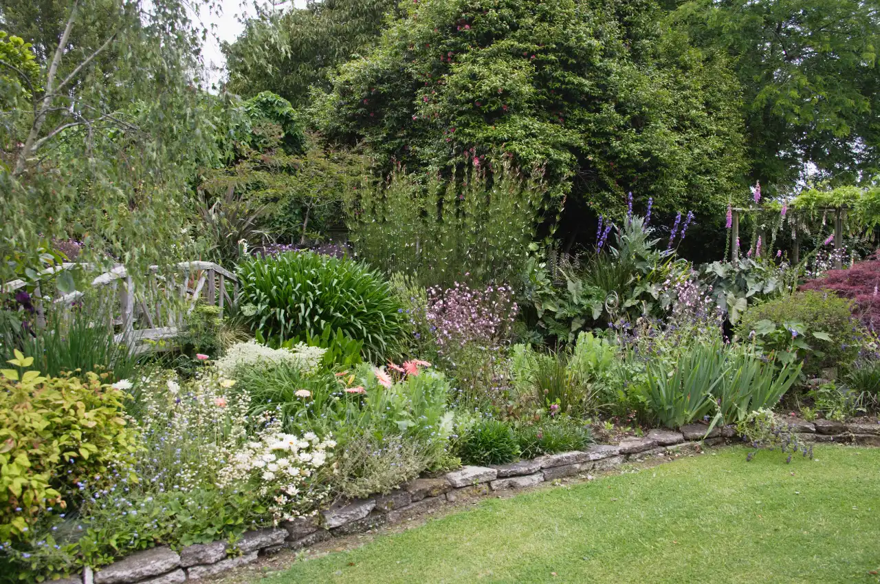 garden design in Connecticut - finished outdoor project